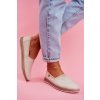 Dámske hnedé espadrilky B. Star slip-on z textilného materiálu, kód produktu NJSK FF276026