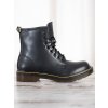 Čierne dámske členkové topánky na jeseň a zimu Seastar NJSK NC1019B