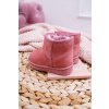 Ružové detské snehule s kožušinkou na zimu, kód produktu NJSK 20213-1A/2A PINK