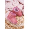 Ružové detské snehule s kožušinkou na zimu, kód produktu NJSK 20213-1A/2A PINK