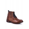 Pánske zimné topánky hnedé, kód produktu NJSK 9MN29-1388 BROWN