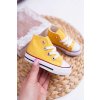 Žlté dieťa tenisky z textilného materiálu, kód produktu NJSK 80090 YELLOW
