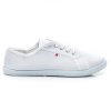Biele plátené tenisky Wind BS505W / S1-84P (Veľkosť UK7 / EUR 40)