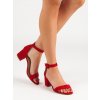 Červené dámske sandále na stĺpiku Seastar NC793R