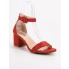 Červené dámske sandále na stĺpiku Seastar NC793R