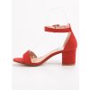 Červené dámske sandále na stĺpiku Seastar NC793R