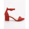 Červené dámske sandále na stĺpiku Seastar NC793R