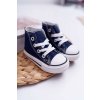Modré dámske plátené tenisky pre deti, kód produktu NJSK 80090