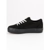 Čierne semišové tenisky creepers Sport B318-16B