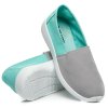 Sivo-zelené SLIP ON tenisky 7TX-AI85908M/G veľ.č. 37 (Veľkosť UK7 / EUR 40)