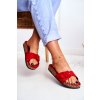 pol pl Damskie Klapki Czerwone Sprzaczka Regulacja Rosaline 12180 2