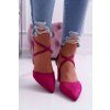 Dámske fuchsiové lodičky na podpätku, kód produktu NC900