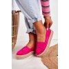 Ružové dámske espadrilky na plnej podrážke, kód produktu NJSK T341P