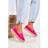 Ružové dámske espadrilky na plnej podrážke, kód produktu NJSK T341P