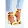 Zlaté dámske sandále na rovnej podrážke NJSK GG-86P