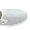 Strieborné tenisky Slip on na platforme JX-29W (Veľkosť UK6 / EUR 39)