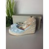 Modré dámske espadrilky na jar a leto, kód produktu JS-3302