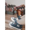 Detské tenisky vysoké se zipsom big star hh374189 tmavo modré / HH374189 NAVY (Veľkosť 19)