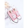 Detské brokátové tenisky ružové bling-bling / 888-A PINK (Veľkosť 18)