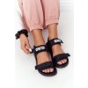 Dámske športové Sandále big star hh274a024 čierne / HH274A024 BLK (Veľkosť 38)
