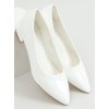 pol pl Czolenka na niskim obcasie biale CC206P WHITE 28817 3