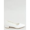pol pl Czolenka na niskim obcasie biale CC206P WHITE 28817 4