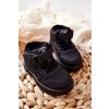 Dětské Vysoké Zateplené Boty Černé Clafi (Veľkosť 20)