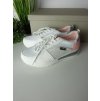Biele dámske športové tenisky z eko kože na šnúrovanie, kód produktu NJSK C013