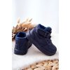 Detské zateplane vysoké členkové topánky tmavo modré clafi / GQ400 NAVY (Veľkosť 20)