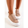 Tenisky Na Masivní Platformě béžové Suzane (Veľkosť 40)