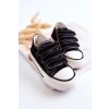 Detské tenisky na suchý zips čierne bernie / 846-1/2/3 A BLK (Veľkosť 18)