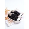 Detské tenisky na suchý zips čierne bernie / 846-1/2/3 A BLK (Veľkosť 18)