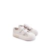 Detské kožené tenisky na suchý zips big star kk374091 bílá / KK374091 BIAŁE (Veľkosť 17)