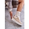Dámské nízké sportovní boty na platformě béžové Kyllie (Veľkosť 39)