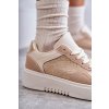 Dámské nízké sportovní boty na platformě béžové Kyllie (Veľkosť 39)