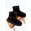 Detské členkové topánky  čierne kód obuvi 23-19453 BLK (Veľkosť 33)