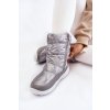 Dámske snehule  sivé kód obuvi KK274600 SZARE (Veľkosť 37)
