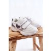 Detská športové obuv na suchý zips big star kk374022 bíle / KK374022 BIAŁE (Veľkosť 31)