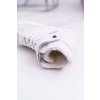 Biele dámske zateplené tenisky s umelou kožušinou, poľskej značky BS, kód produktu NJSK V274541FW WHITE