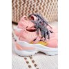 Ružové detské tenisky s leopardím vzorom, ekologická koža, kód produktu 800 PINK