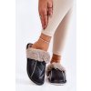 Dámske šľapky  čierne kód obuvi T-1006 BLACK