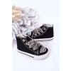 Dětské Tenisky Se Zirkony Černé Smile (Veľkosť 20)