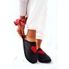 Dámske šľapky  čierne kód obuvi II267009 BLK/RED (Veľkosť 36)