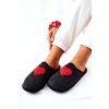 Dámske šľapky  čierne kód obuvi II267009 BLK/RED (Veľkosť 36)