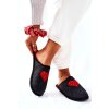 Dámske šľapky  čierne kód obuvi II267009 BLK/RED (Veľkosť 36)