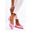 Kůže špičaté baleríny růžove Rachelle (Veľkosť 36)