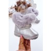 Detské snehule  strieborné kód obuvi 20224-G SILVER