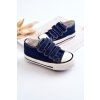 Detské tenisky na suchý zips námořnická modré bernie / 846-1/2/3 C NAVY (Veľkosť 34)
