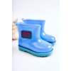Detské brokátové galoše modré rain / HQ-2 BLUE (Veľkosť 26)