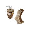 Dámske ponožky  hnedé kód PO- CCC -02-SK.23601/LATTE (Veľkosť 41-46)